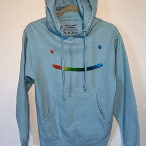 Dreamworks Sky Blue Hoodie with Rainbow Detail